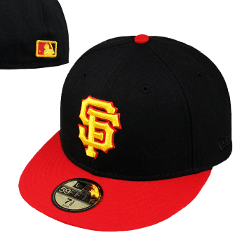New Era San Francisco Giants - Preto/Vermelho